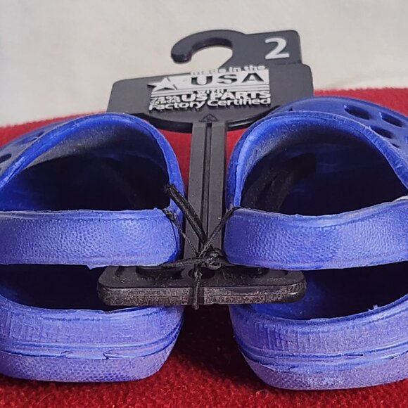 Wonder Nation Royal Blue Made in the USA Clog w/Non Marking Sole Infant Size 2 - Picture 5 of 16
